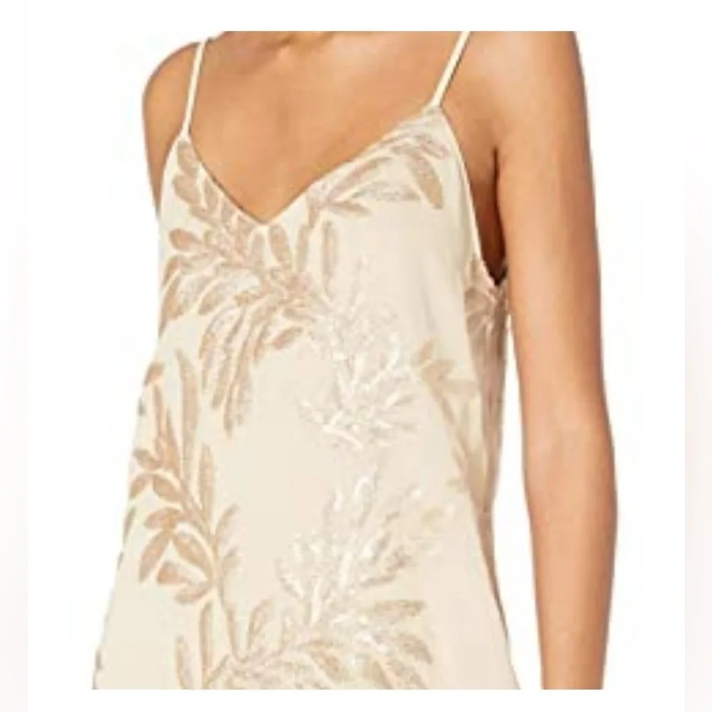 Show Me your Mumu Vivienne Glitter Sequin Gold Slip Dress 💛 SZ XS (Extra Small) - Picture 6 of 8